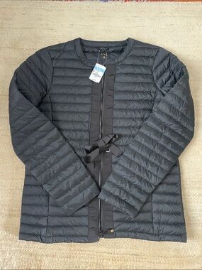 J. McLaughlin Black Quilted Lightweight Puffer Jacket